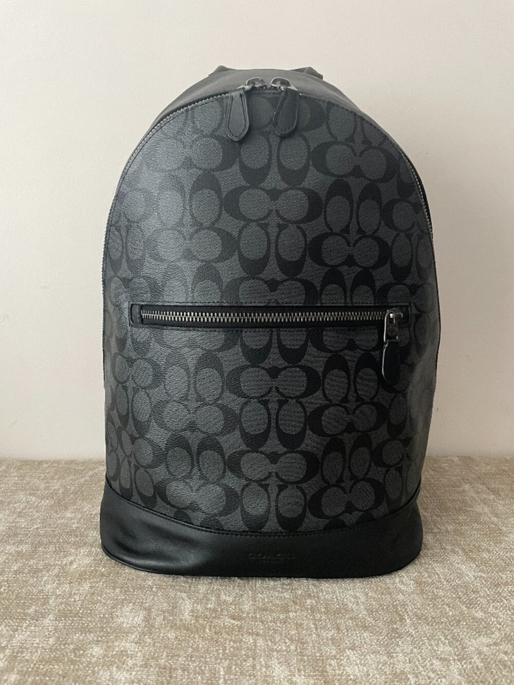 COACH West Slim Monogram Backpack